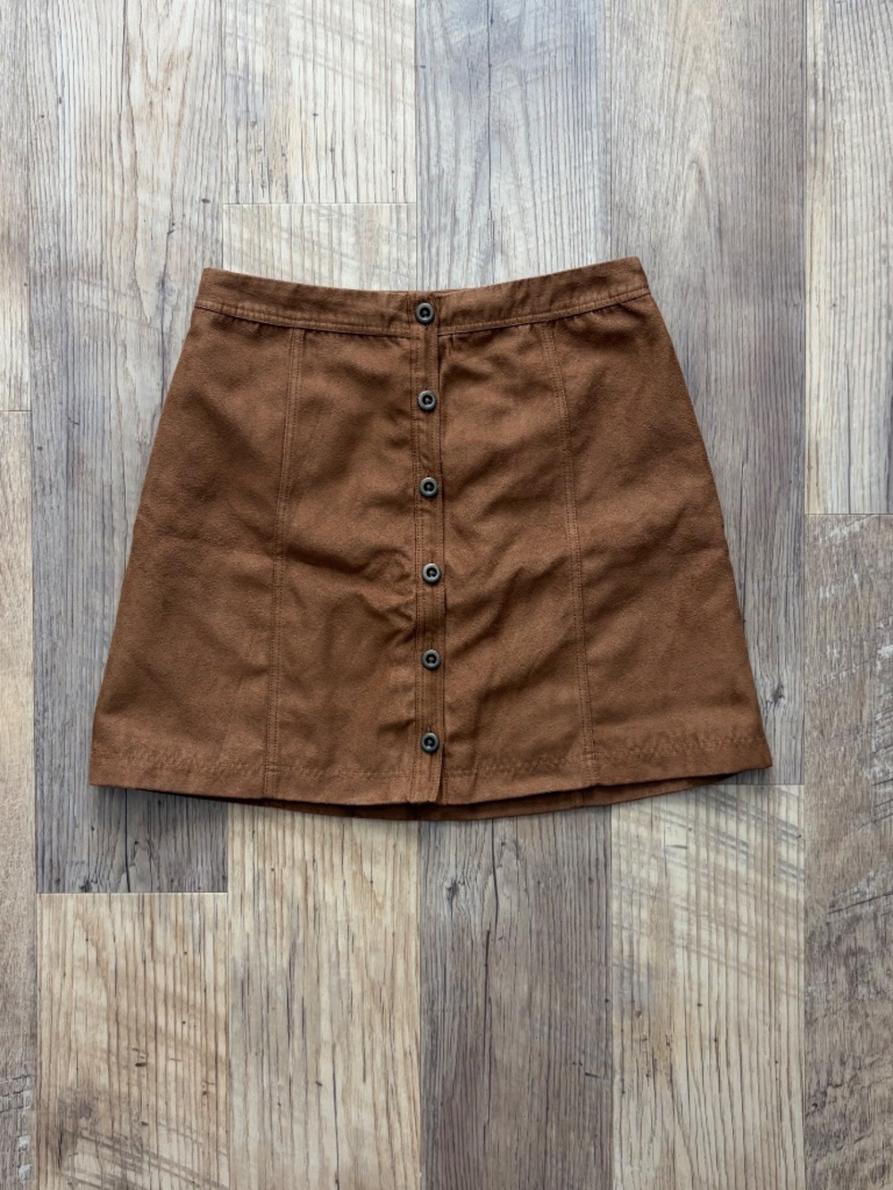 Hollister Button Down Suede Skirt